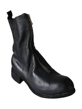 Guidi PL2 Soft Horse Full Grain Front Zip Boot Black